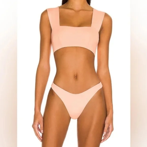 L*Space Parker Camacho Bikini Set Tangy Orange Pink - Picture 8 of 15